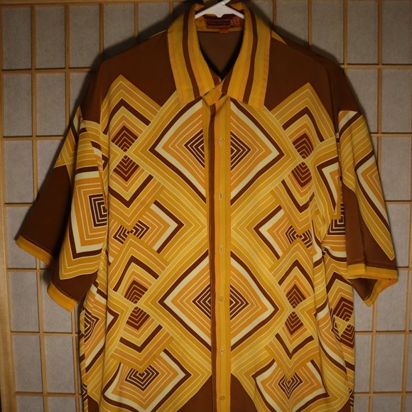 Vintage Striped Button-Down Shirt - Picture 1 of 2